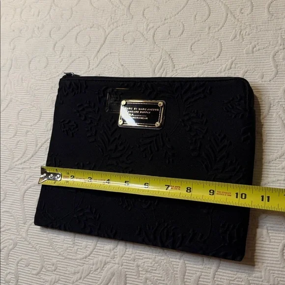 Marc By Marc Jacobs Black Embossed Floral Pouch/Clutch - Picture 7 of 7